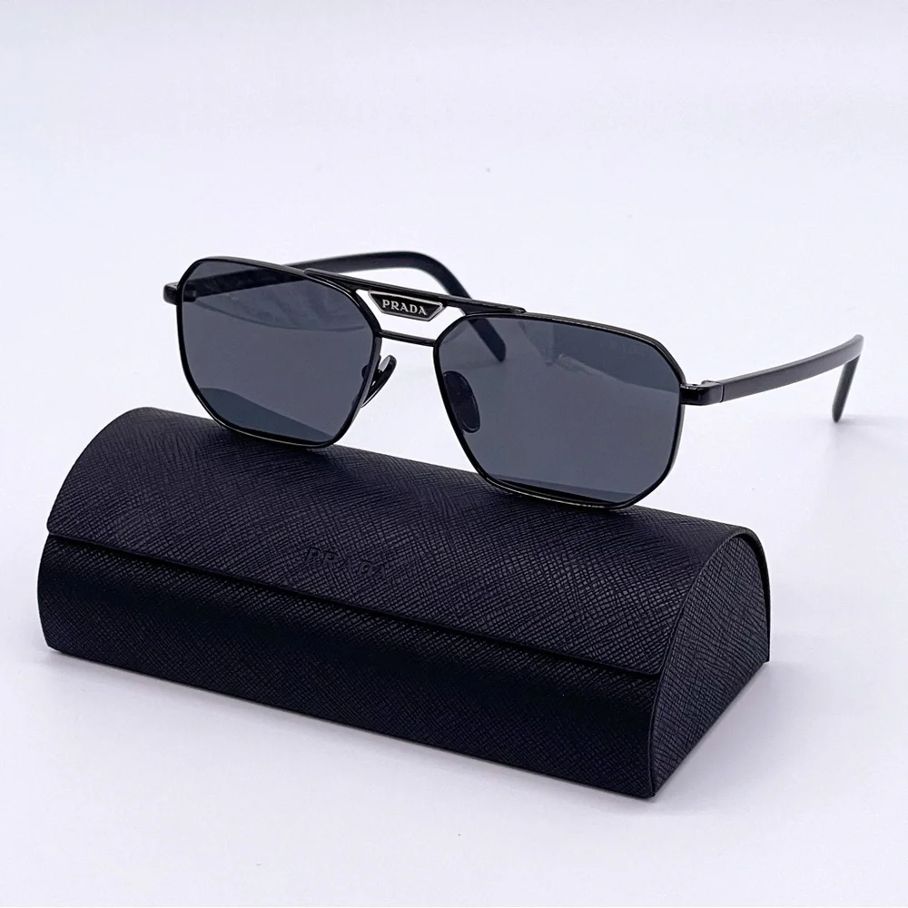 NEW PRADA PR58YS 1AB5S0 UNISEX EYEWEAR PRADA SPR 58Y BLACK SUNGLASSES PR 58YS